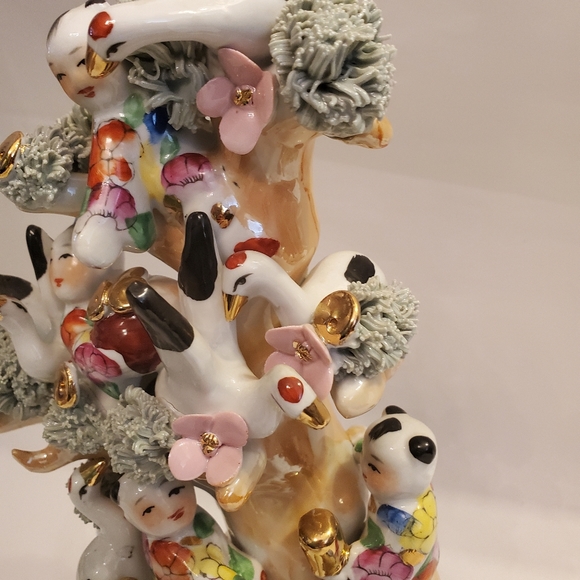 Vintage Porcelain Chinese Tree Prosperity figure - Picture 8 of 14